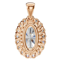 PE-3656 Rose Gold Pendant SET - BACK