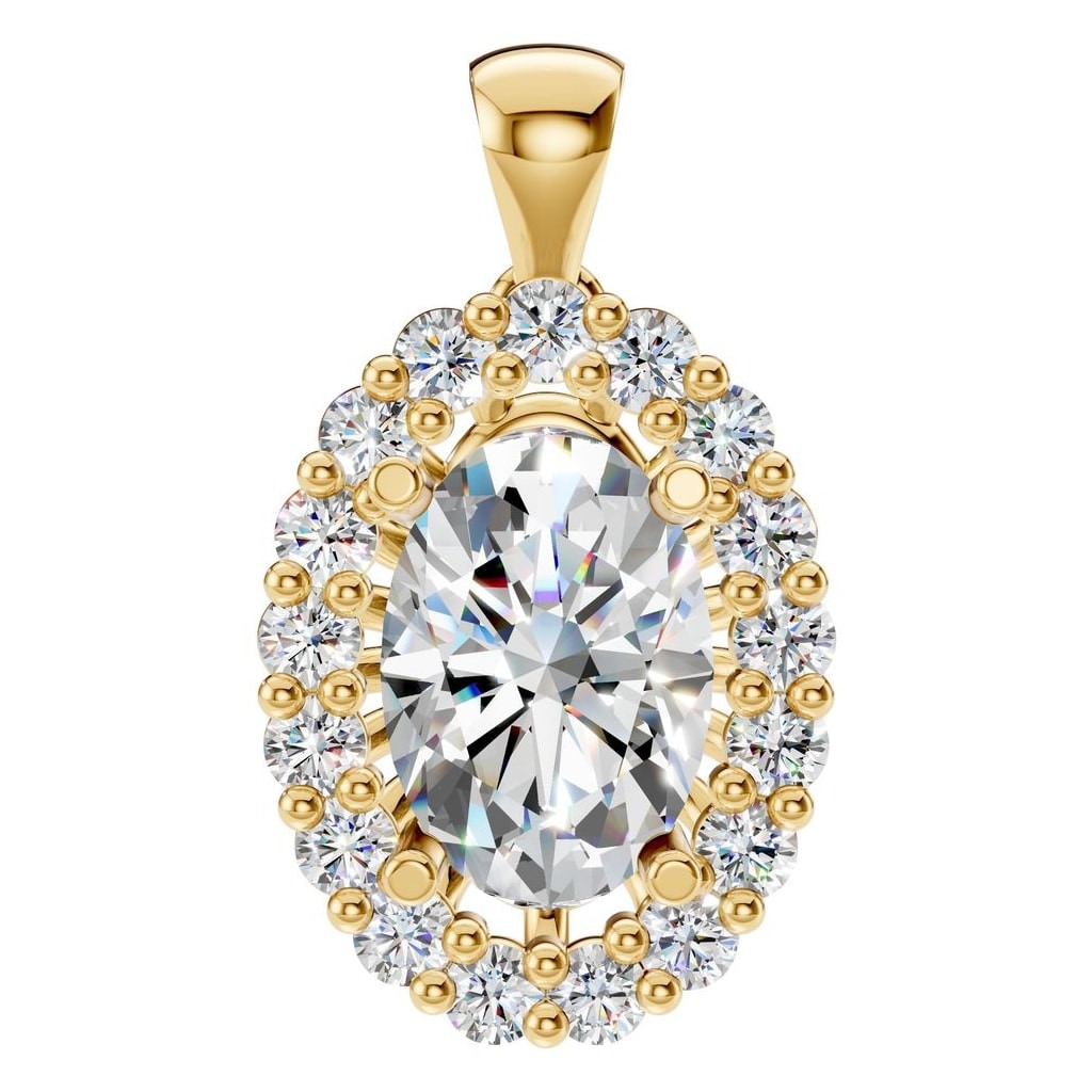 PE-3656 Yellow Gold Pendant SET - Main View