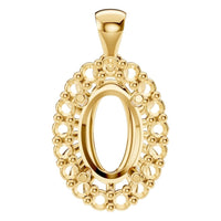 PE-3656 Yellow Gold Pendant UNSET - Main View