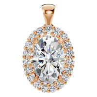 PE-3656 Rose Gold Pendant SET - Main View