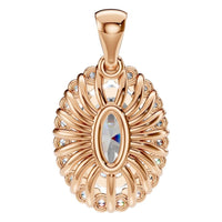PE-3656 Rose Gold Pendant SET - BACK