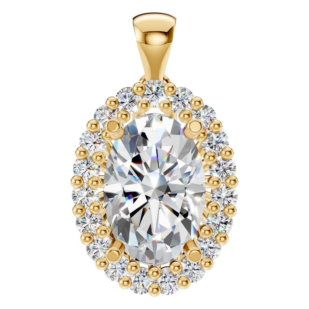 PE-3656 Yellow Gold Pendant SET - Main View