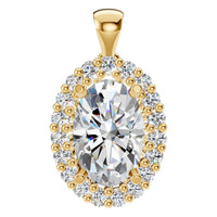 PE-3656 Yellow Gold Pendant SET - Main View