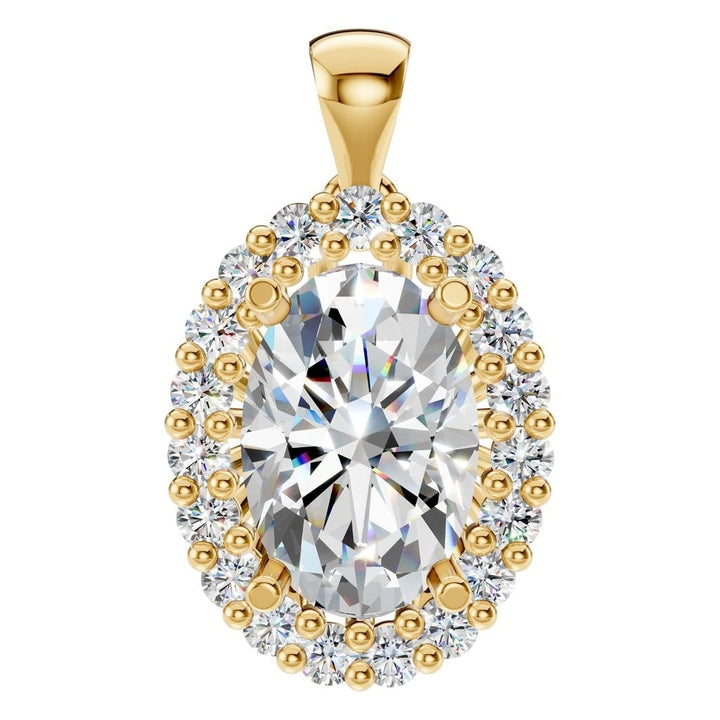 Halo Pendant Mounting - Oval 9x6mm