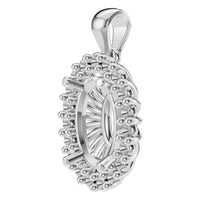 PE-3656 White Gold Pendant UNSET - ANGLE