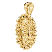 PE-3656 Yellow Gold Pendant UNSET - ANGLE
