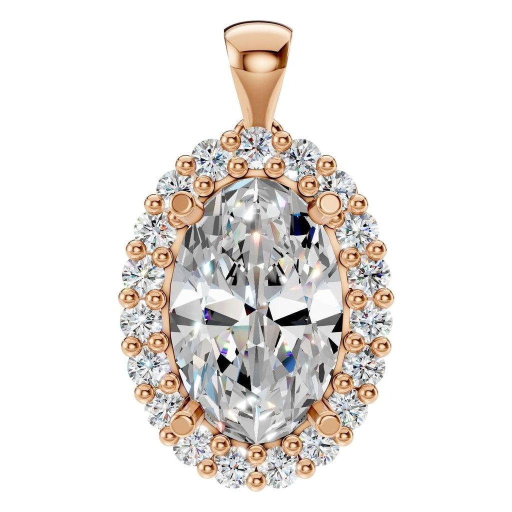 PE-3656 Rose Gold Pendant SET - Main View