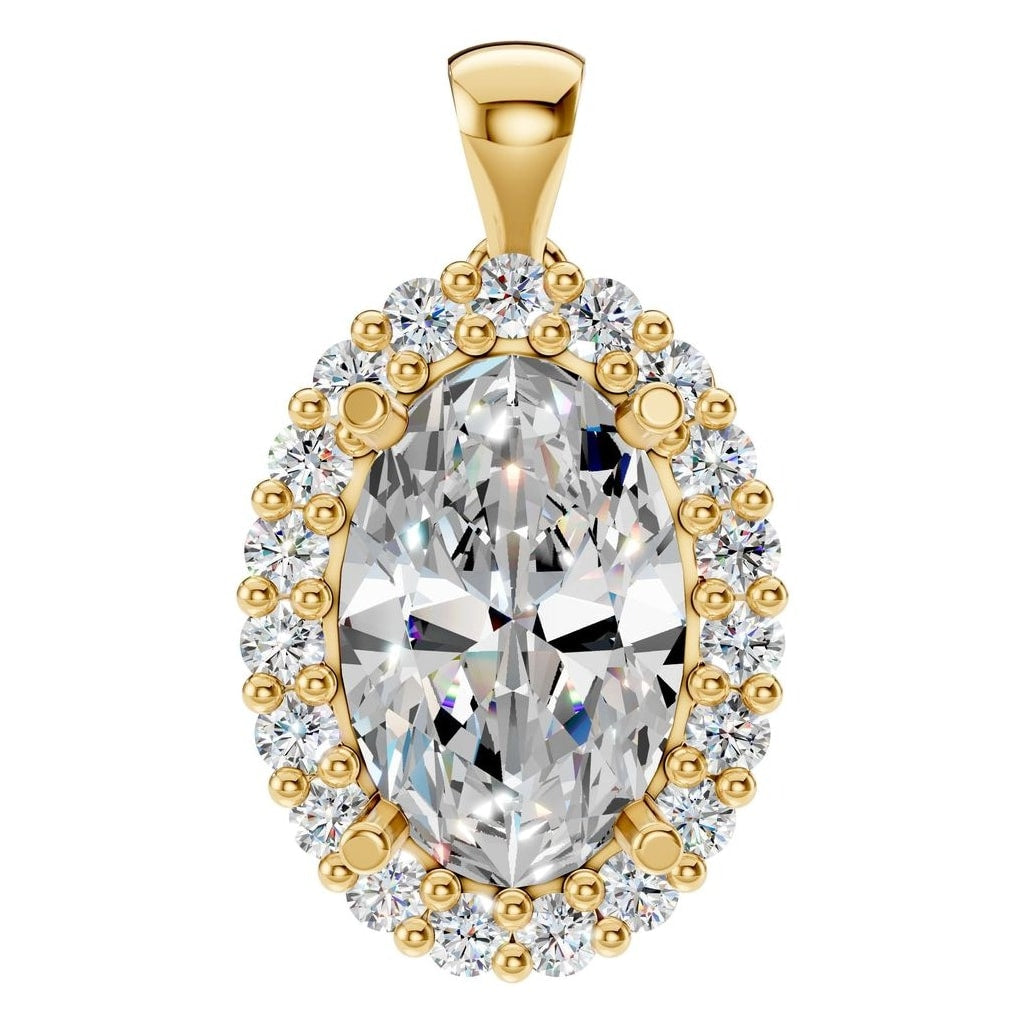 PE-3656 Yellow Gold Pendant SET - Main View