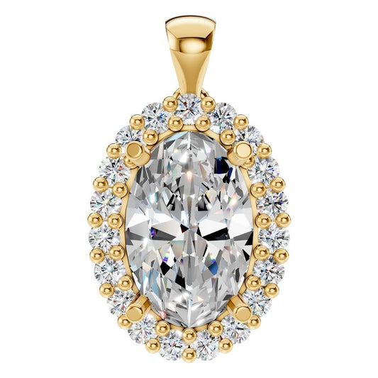 PE-3656 Yellow Gold Pendant SET - Main View