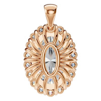 PE-3656 Rose Gold Pendant SET - BACK