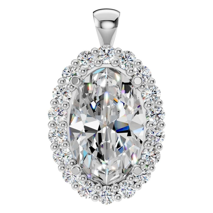 Halo Pendant Mounting - Oval 11x7mm