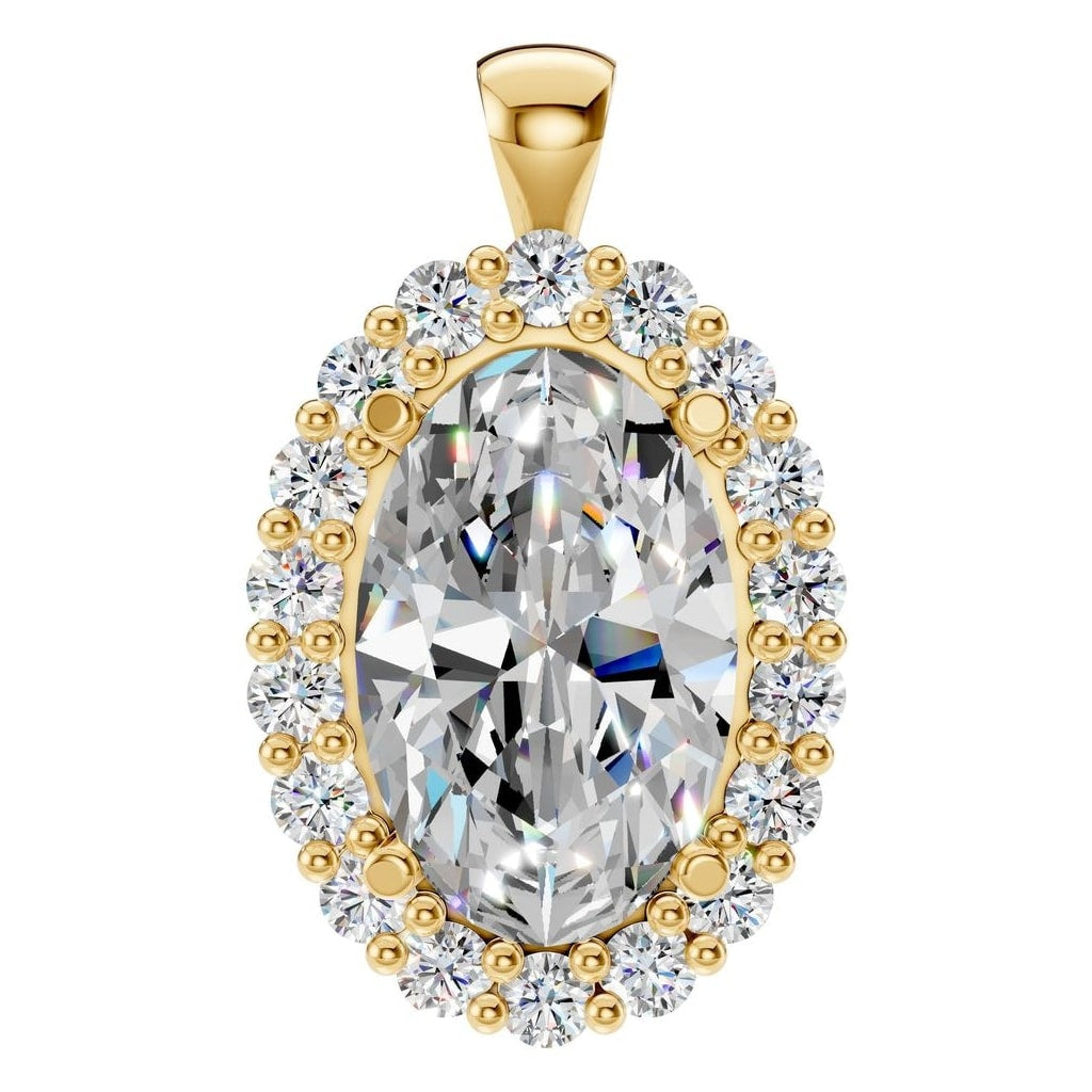 PE-3656 Yellow Gold Pendant SET - Main View