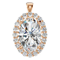 PE-3656 Rose Gold Pendant SET - Main View