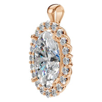 PE-3656 Rose Gold Pendant SET - ANGLE