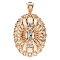 PE-3656 Rose Gold Pendant SET - BACK