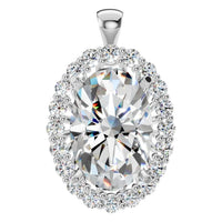 PE-3656 White Gold Pendant SET - Main View