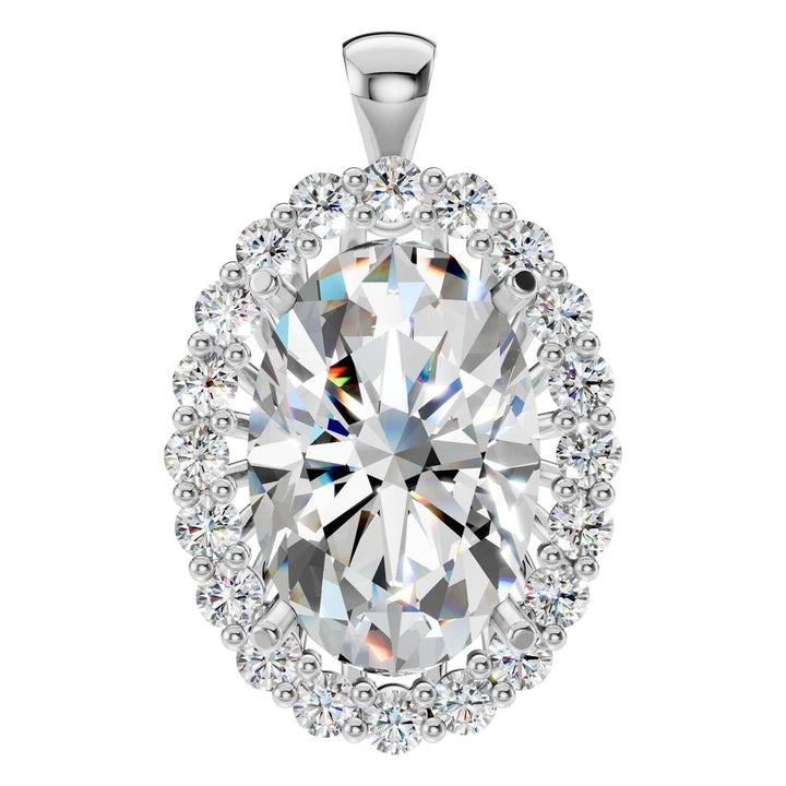 Halo Pendant Mounting - Oval 12x8mm