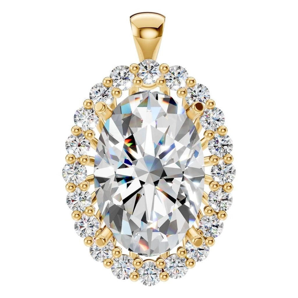 PE-3656 Yellow Gold Pendant SET - Main View