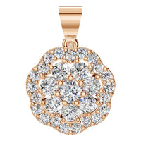 PE-3784 Rose Gold Pendant SET - Main View
