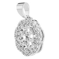 PE-3784 White Gold Pendant UNSET - ANGLE