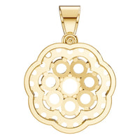 PE-3784 Yellow Gold Pendant UNSET - BACK