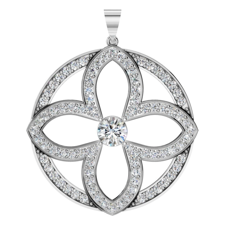 Four Leaf Pendant Mounting - Round 5.00-5.50mm