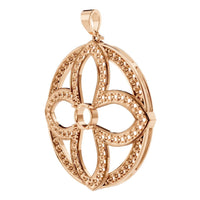 PE-4098 Rose Gold Pendant UNSET - ANGLE