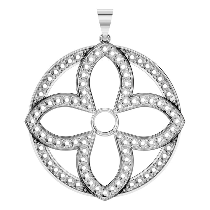 Four Leaf Pendant Mounting - Round 5.00-5.50mm