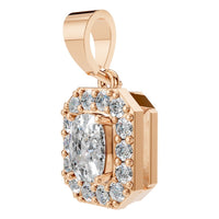 PE-4692 Rose Gold Pendant SET - ANGLE