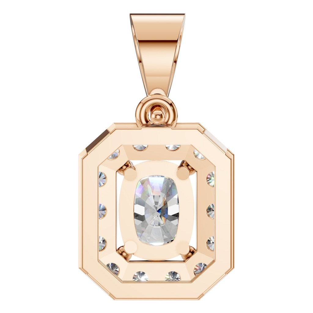 PE-4692 Rose Gold Pendant SET - BACK
