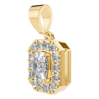 PE-4692 Yellow Gold Pendant SET - ANGLE