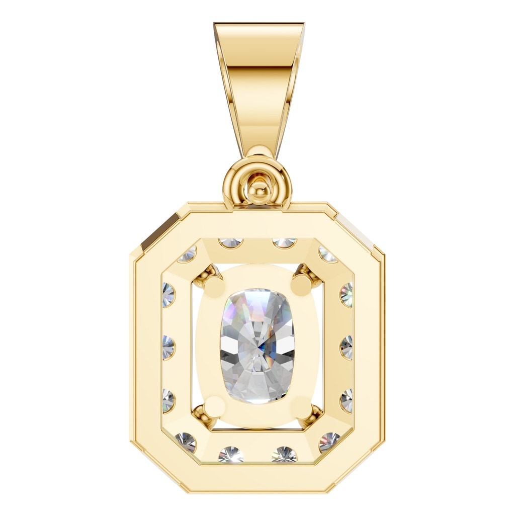 PE-4692 Yellow Gold Pendant SET - BACK