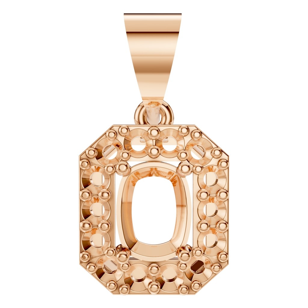 PE-4692 Rose Gold Pendant UNSET - Main View
