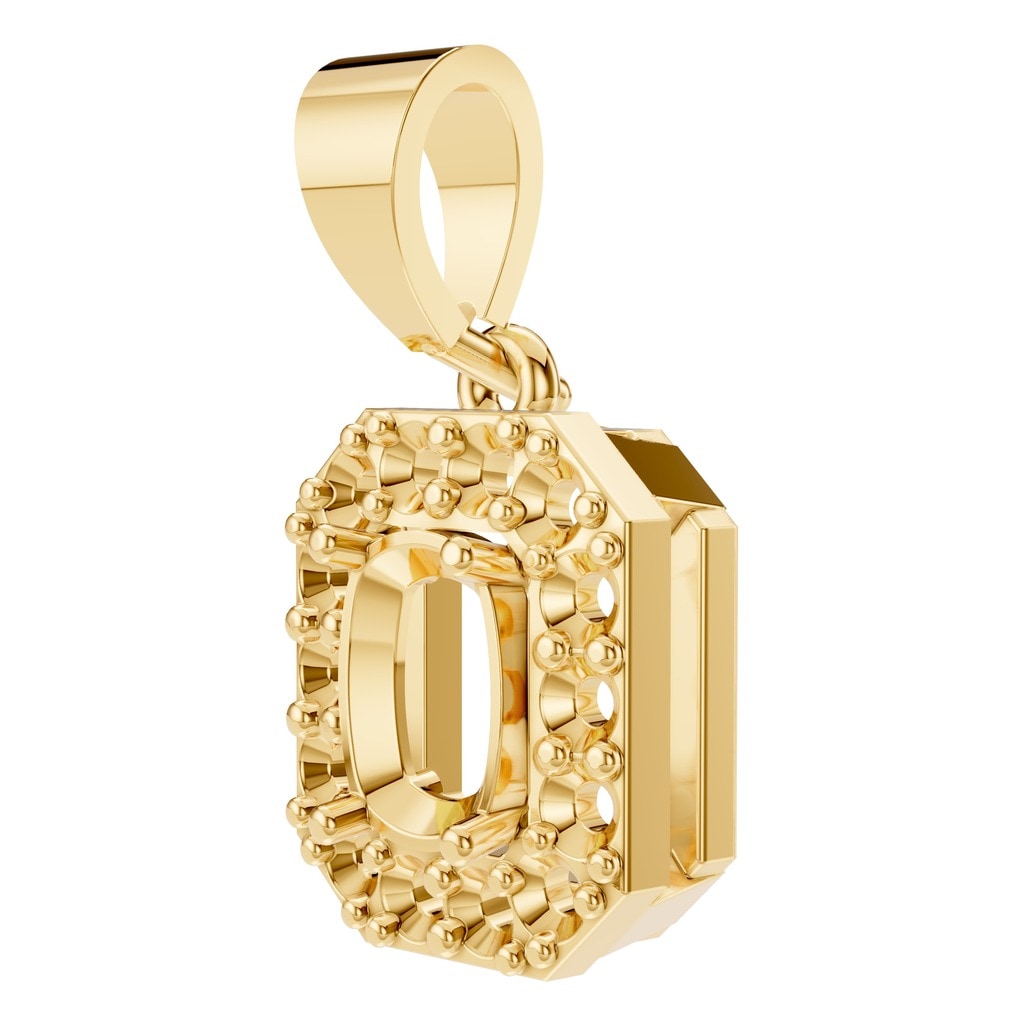 PE-4692 Yellow Gold Pendant UNSET - ANGLE