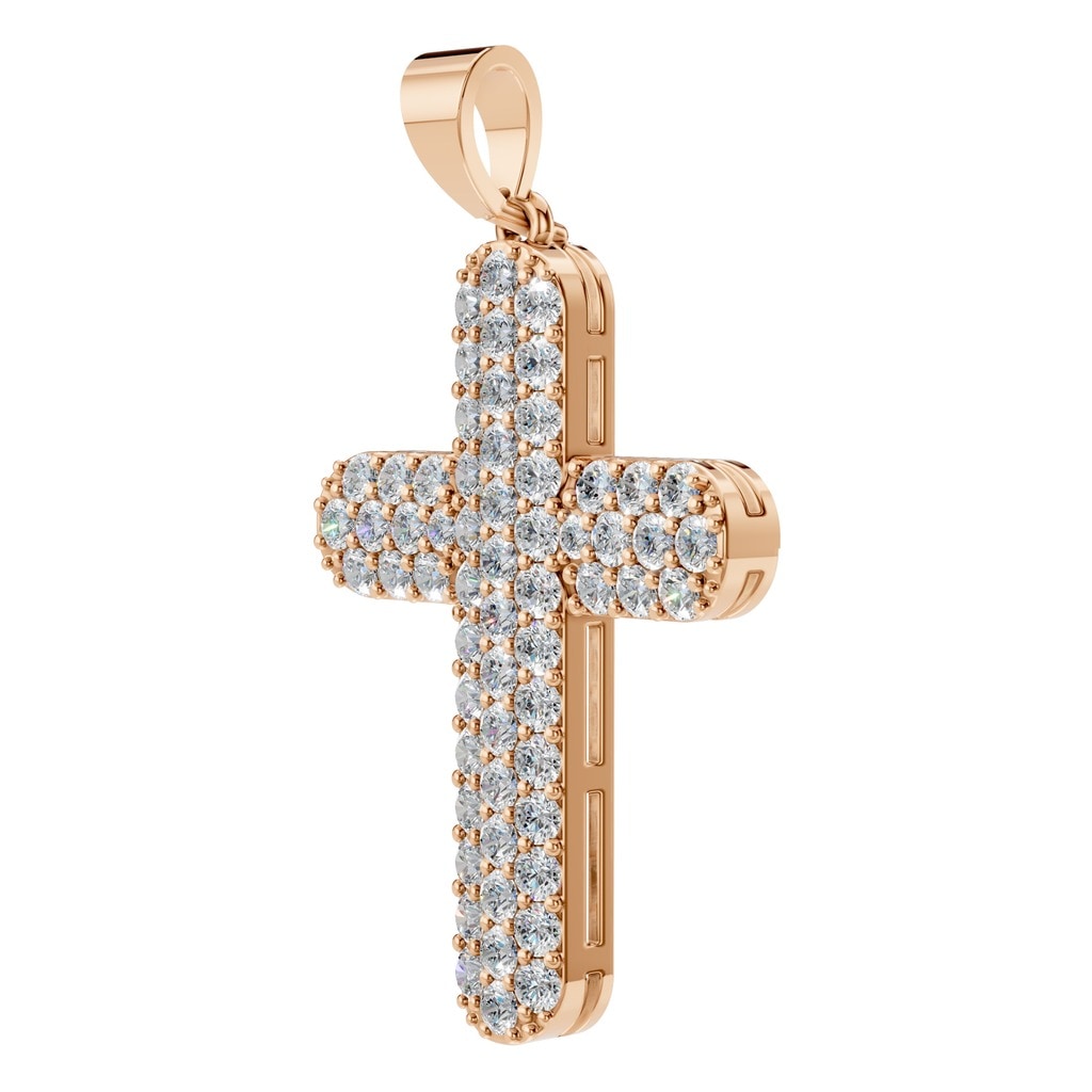 PE-5179 Rose Gold Pendant SET - ANGLE