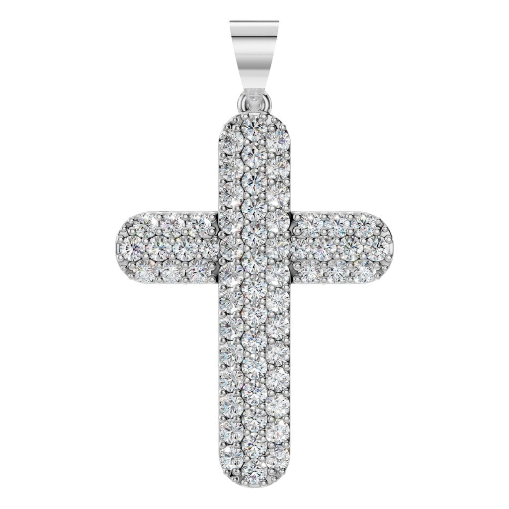 PE-5179 White Gold Pendant SET - Main View