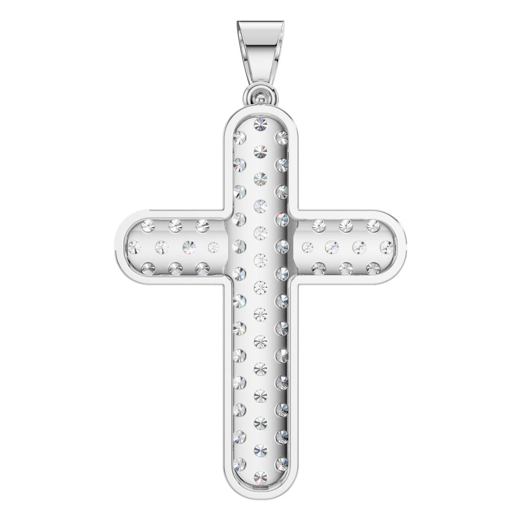 PE-5179 White Gold Pendant SET - BACK