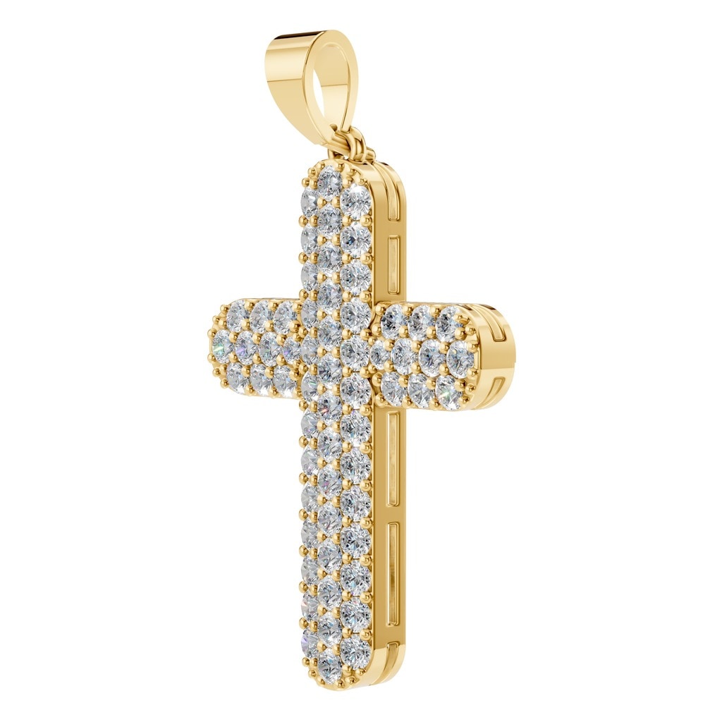 PE-5179 Yellow Gold Pendant SET - ANGLE