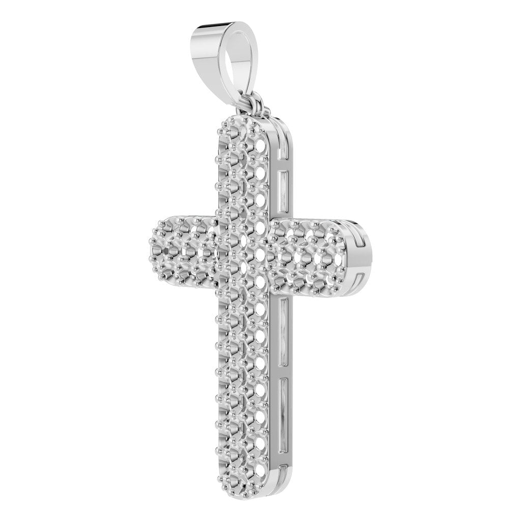 PE-5179 White Gold Pendant UNSET - ANGLE