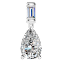 PE-5885 White Gold Pendant SET - Main View