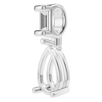 PE-5885 White Gold Pendant UNSET - ANGLE