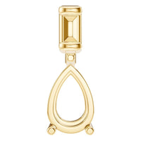 PE-5885 Yellow Gold Pendant UNSET - Main View
