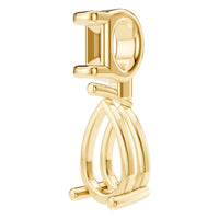 PE-5885 Yellow Gold Pendant UNSET - ANGLE