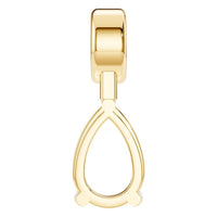 PE-5885 Yellow Gold Pendant UNSET - BACK