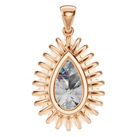 PE-5895 Rose Gold Pendant SET - BACK