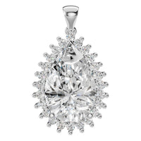 PE-5895 White Gold Pendant SET - Main View