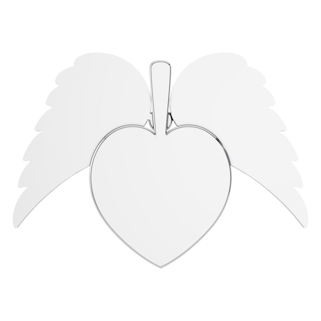 PE-6613 White Gold Pendant SET - BACK