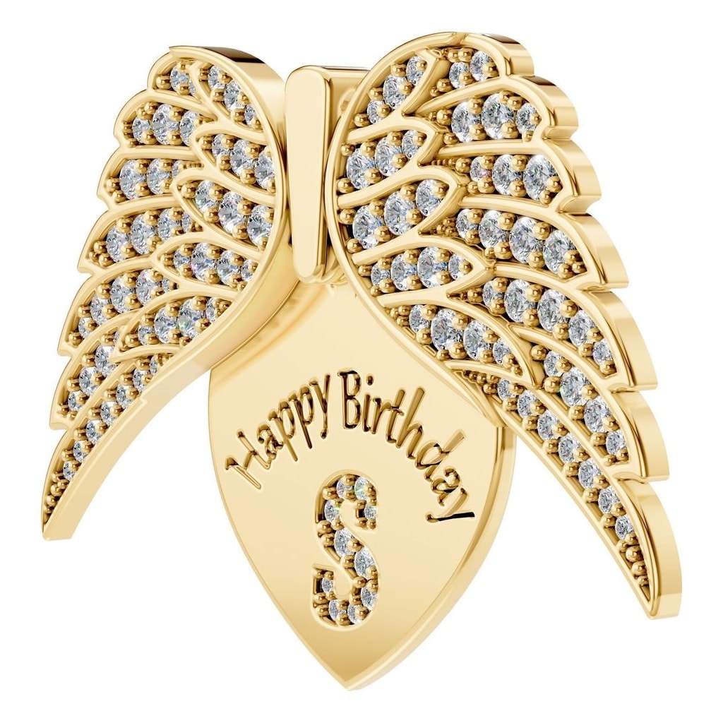 PE-6613 Yellow Gold Pendant SET - ANGLE