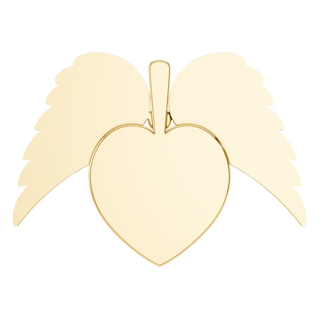 PE-6613 Yellow Gold Pendant SET - BACK