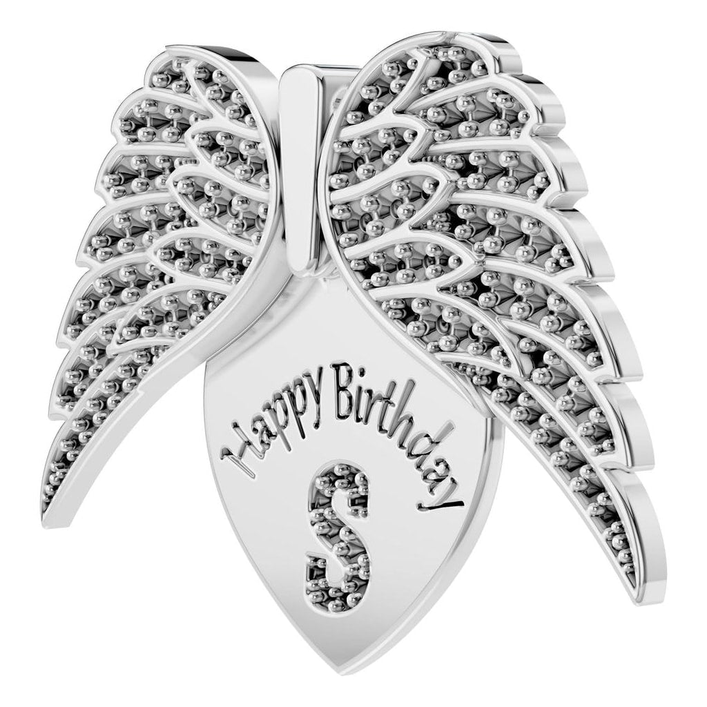 PE-6613 White Gold Pendant UNSET - ANGLE